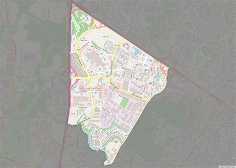 Map of Dulles Town Center CDP - Thong Thai Real