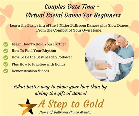 Couples Date Time - Virtual Social Dance For Beginners, December 12 ...