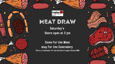 Saturday Meat Draw - Come for the Meat, Stay for the Comradery, 804 ...