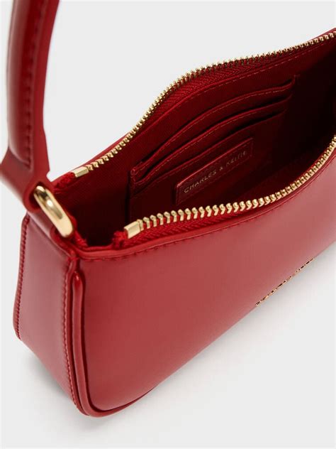 Tomato Red Elspeth Horse-Motif Shoulder Bag - Tomato Red - CHARLES ...