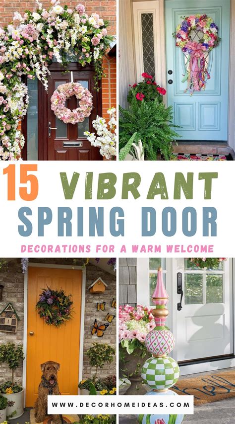 15 Spring Door Decorations to Welcome the Season in Style