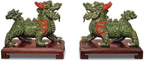 Buy China Furniture Online Green Porcelain Regal Kirin Oriental ...