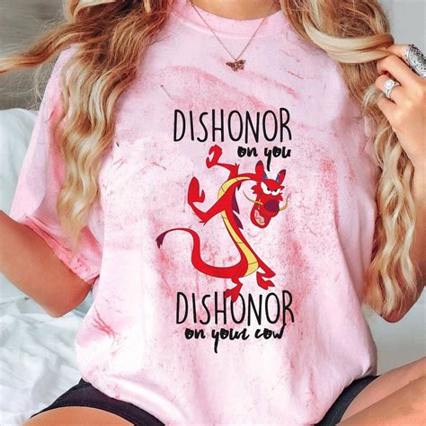 Mushu Dishonor On Your Cow Blast Disney Mulan Shirt - Wondermento