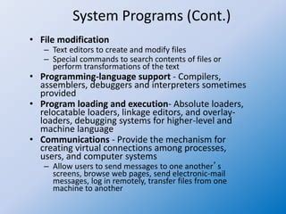 Image result for OS System Program