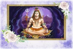 god & god's 46 cm Devo Ke Dev Mahadev Sparkle Lamination Sticker Self ...