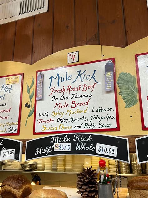 Menu at Erick Schat's Bakery, Bishop