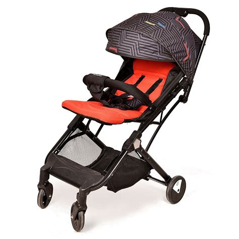 Buy Kidbee Elite Baby Pram Stroller- Y1 Yoga - Red (One-Handed Quick ...
