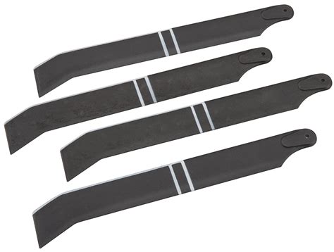 Heli-Max Main Rotor Blade Set for Black Hawk (1/43 Scale), Black/White ...