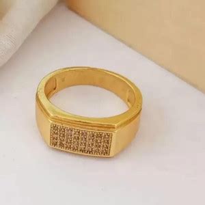 Bellina Stylish Diamond Studded Men's Trendy Finger Ring Alloy Ring ...