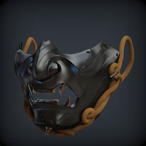 GHOST OF TSUSHIMA Ghost mask for 3d print 3D model 3D printable | CGTrader
