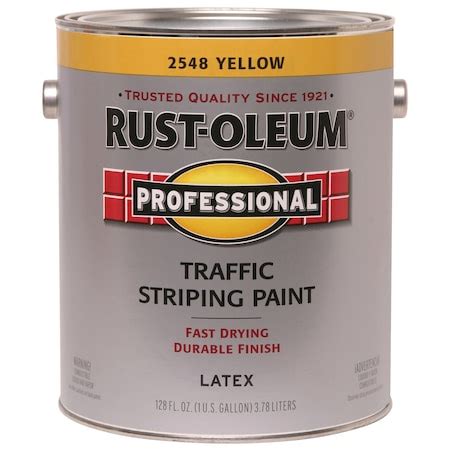 Rust-Oleum Rust-Oleum Professsional Yellow Traffic Striping Paint 1 gal ...
