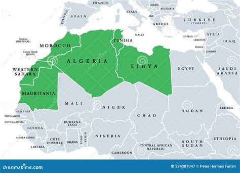 Map Of Algeria And Morocco