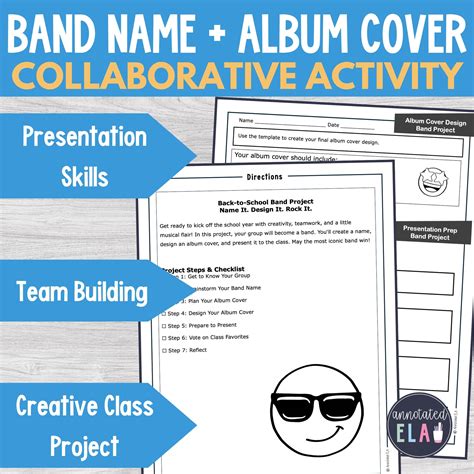 Back-to-School Band Name & Album Cover Project - TeacherStore.io™