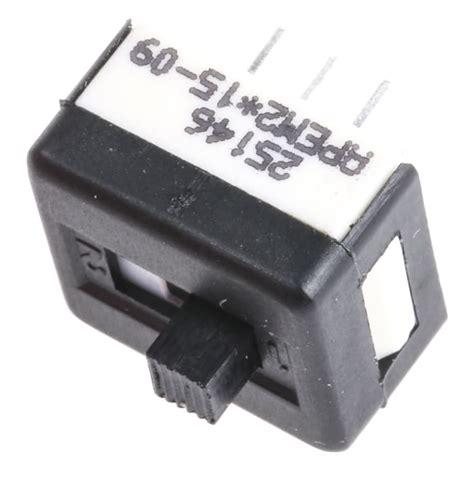 25146NAH APEM | APEM PCB Slide Switch DPDT Latching 1 A @ 30 V dc Slide ...