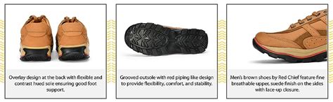 Buy Redchief Men's Rust Leather Trekking and Hiking Footwear Shoes - 7 ...