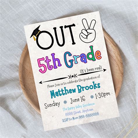 Image result for Middle School Graduation Invitations