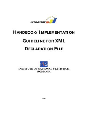 Fillable Online Handbook/Implementation guide for XML Declaration File ...