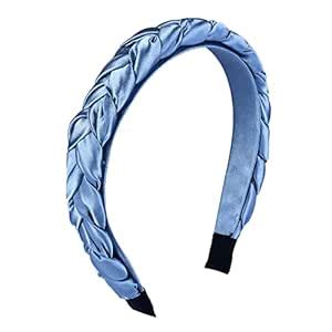 Nnr Premium Satin Silk Braided Hair Bands For Girls And Women, Pack Of ...