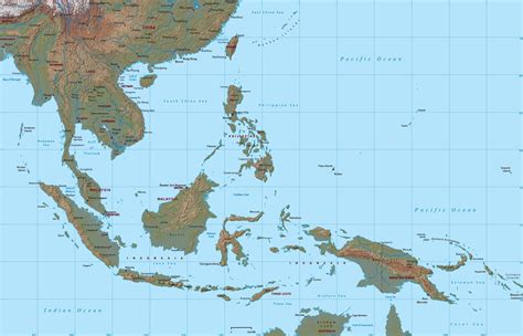 Printable Southeast Asia Map
