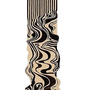 Buy Sophia Melting Runner Irregular Shape 3' X 11' Feet Black & Beige ...