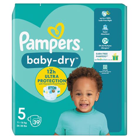 Pampers Baby-Dry Nappies Size 5 (39 Piece) - Storefront EN