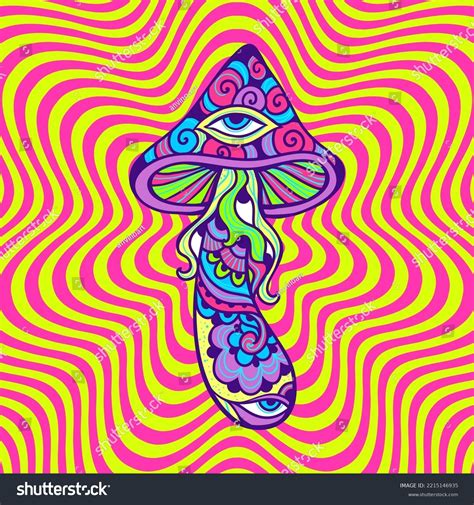 Trippy Cartoon Mushrooms