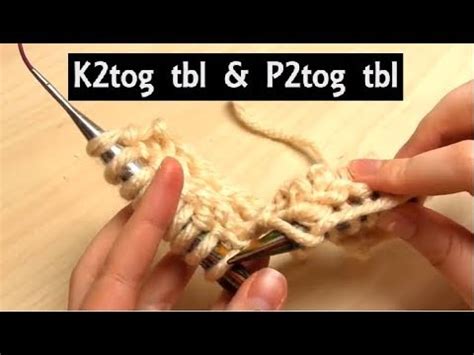 Image result for P2tog through Back Loop