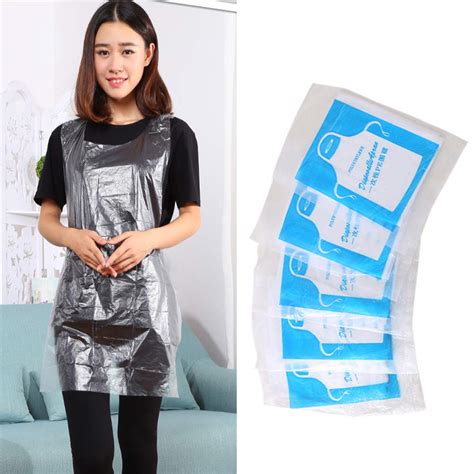 Buy 25pcs Clear Disposable Aprons, Disposable Flat Pack Waterproof ...
