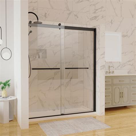 EASTANA 56-60 "Wx 74"H Frameless Double Sliding Shower Door | Wayfair