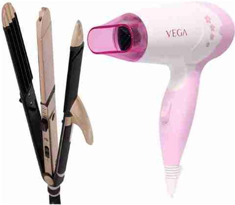 VEGA 3 in 1 Hair Styler - Straightener, Curler and Crimper (VHSCC-01 ...