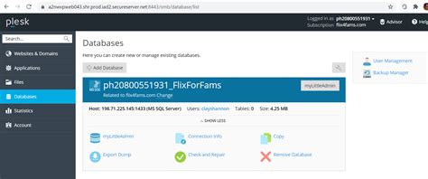 Goodaddy Upload a SQL Server Database 的图像结果