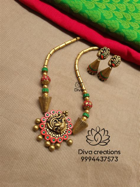 Prisha Terracotta Jewellery – Diva Creations Terracotta Jewellery
