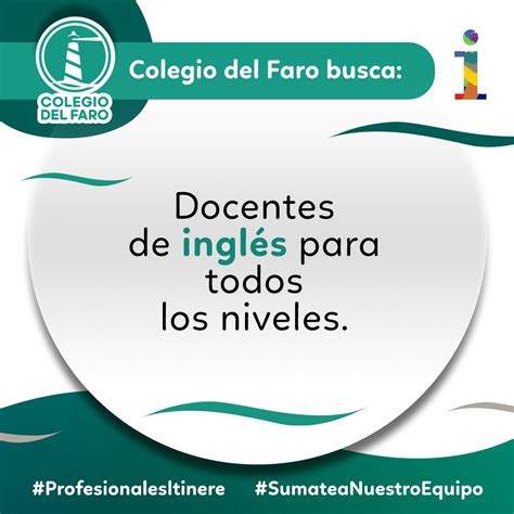 ¡Colegio del Faro está en busca de profesionales apasionados por la ...