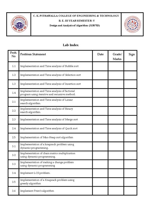 Ada que bank - question bank - Analysis and Design of Algorithms ...