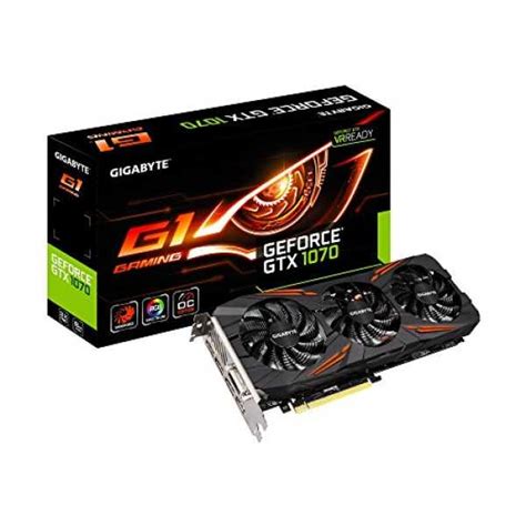 Gigabyte GeForce GTX 1070 G1 (GV-N1070G1 GAMING-8GD) 8GB GDDR5 Graphic ...