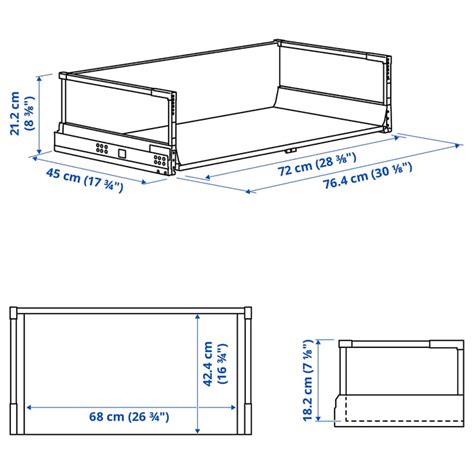 MAXIMERA Drawer, high, white, 80x45 cm - IKEA