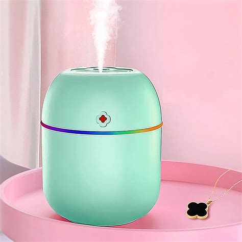 Portable Lighting Mini Humidifier, USB Personal Desktop Air Humidifier ...