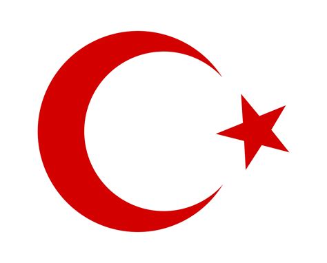 Crescent Moon And Star Flag