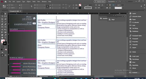 Image result for InDesign Resume Tutorial