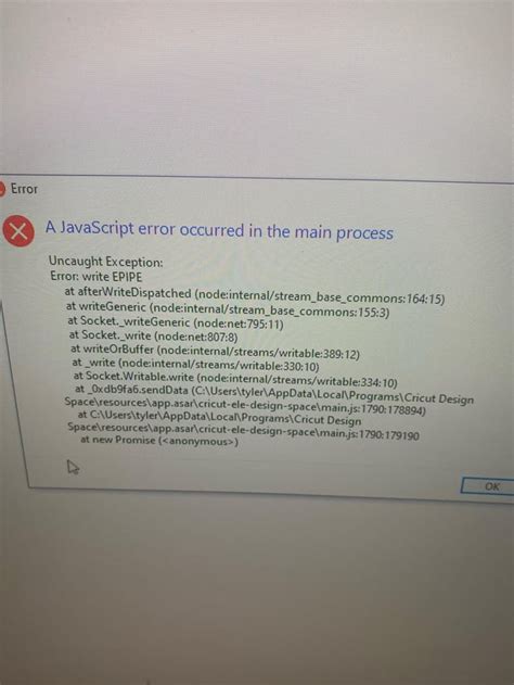 Image result for Cricut Design Space Offset JavaScript Error