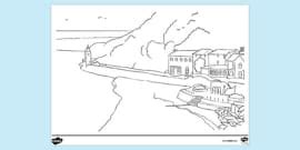 Sydney Town Hall Colouring | Colouring Sheets (teacher made)