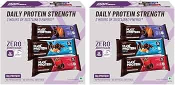 RiteBite Max Protein Daily Assorted 10g Protein Bars (Pack of 12 ...