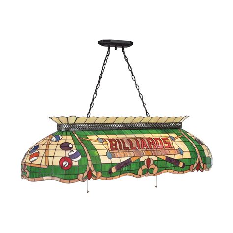 50″ Tiffany Vintage Pool Table Light - Dads Heaven