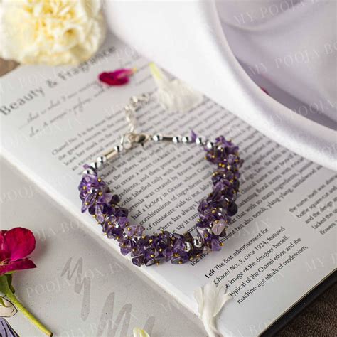 Buy Amethyst Crystal Healing Bracelet | Protection & Spirituality ...