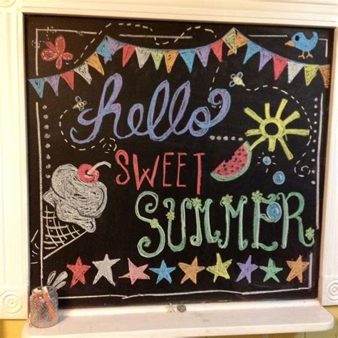 Summer Easy Chalk Drawings
