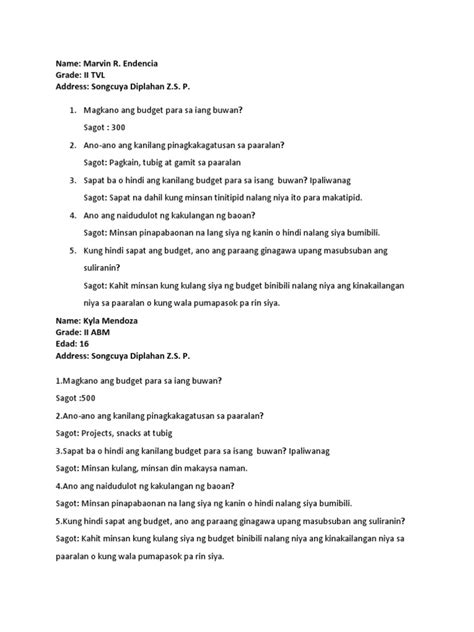 Image result for Initial Interview Questions Tagalog