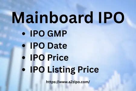 Mainboard IPO List | New Upcoming IPOs | Live IPO GMP