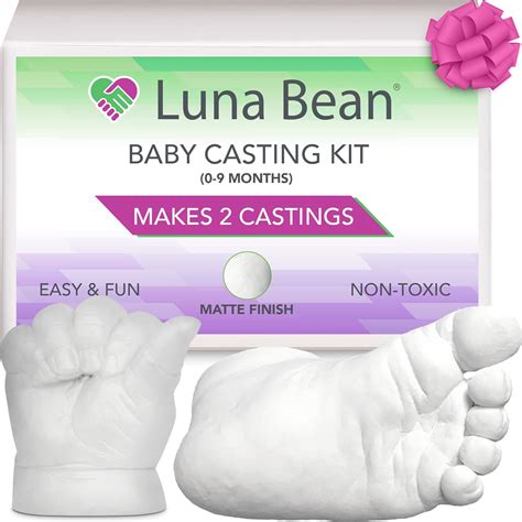 Buy Luna Bean Infant Plaster Statue Casting Keepsake Kit - Cast Baby ...