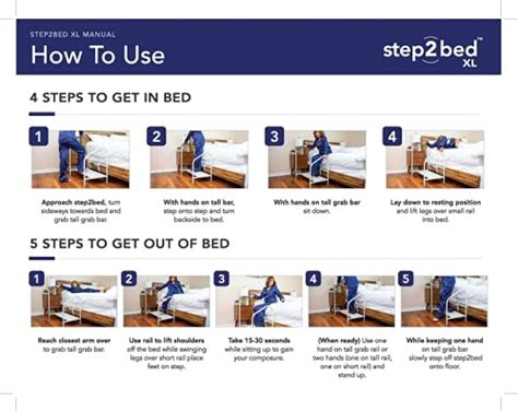 Step2Bed XL - Bedside Step Stool Bed Climbing Aid for Elderly ...