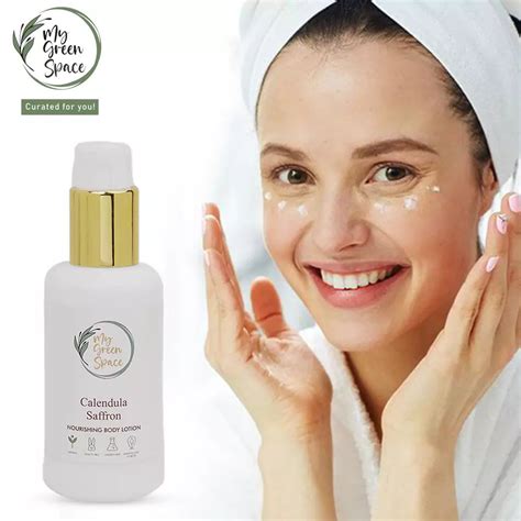 Calendula Saffron Body Lotion - UV Protection & Glow | My Green Space